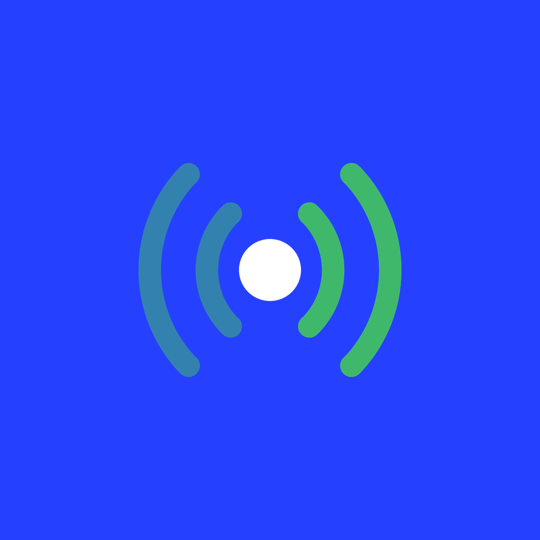 Isotipo en fondo azul (PNG, 1080 px)